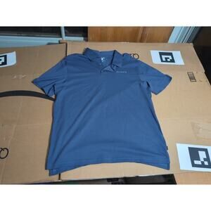 Hurley Polo Shirt, Mens Large Polo, Gray Blue‎ Casual, Lightweight, Golf Polo
